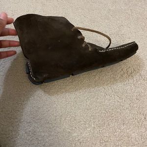 Banana Republic Brown Moccasins with faux fur